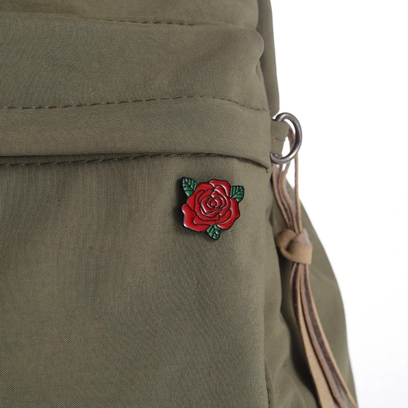 Blooming Rose Enamel Pins